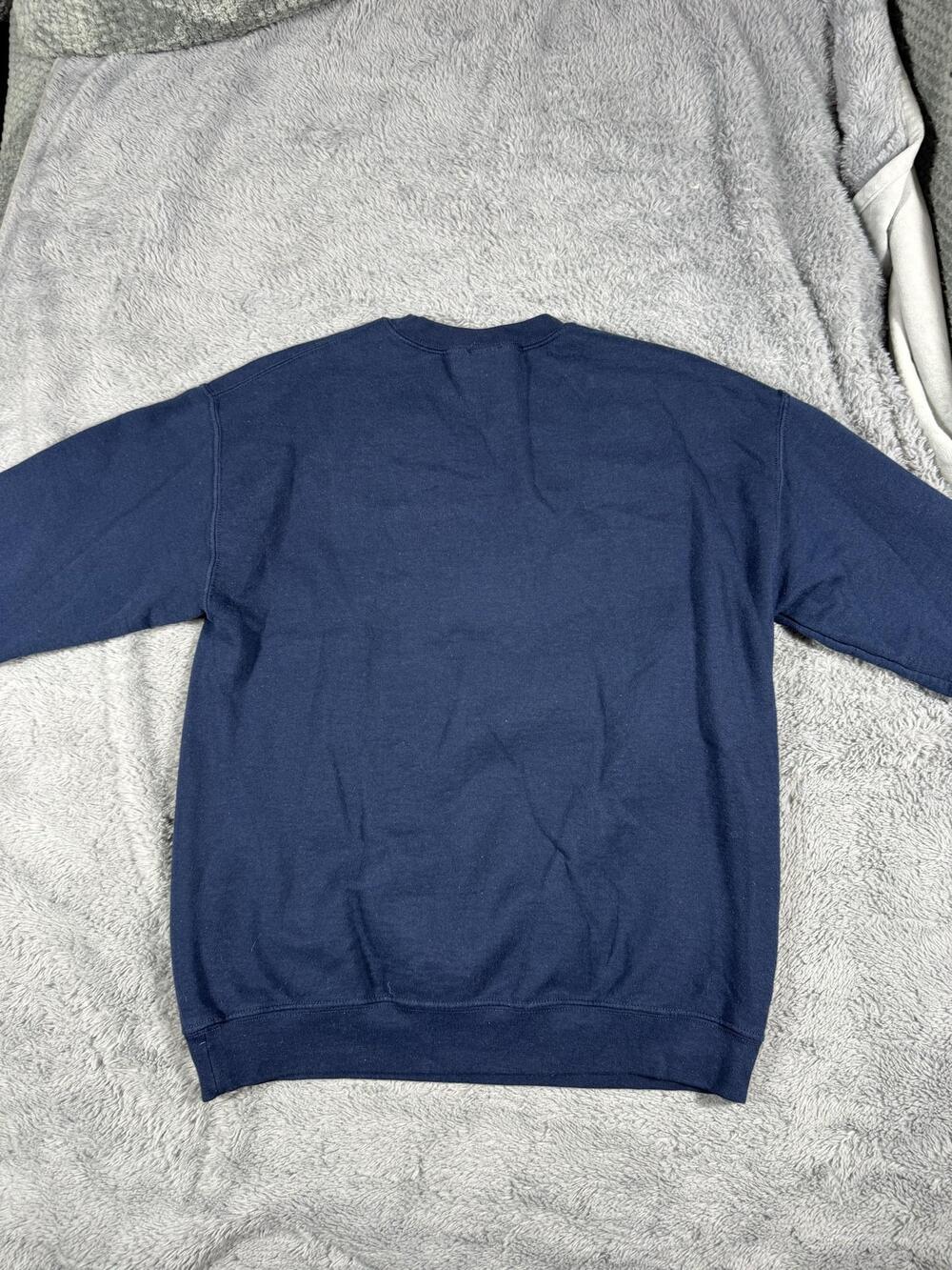 Penn Quakers Sweatshirt Mens Medium Blue College Campus Colors Fleece Crewneck - Picture 3 of 3